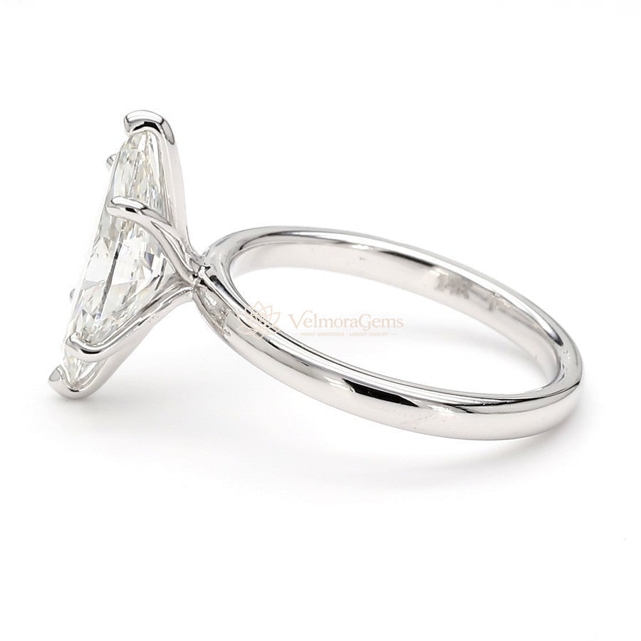 IGI Certified Lab-Created Diamond Marquise Solitaire Ring F VS)
