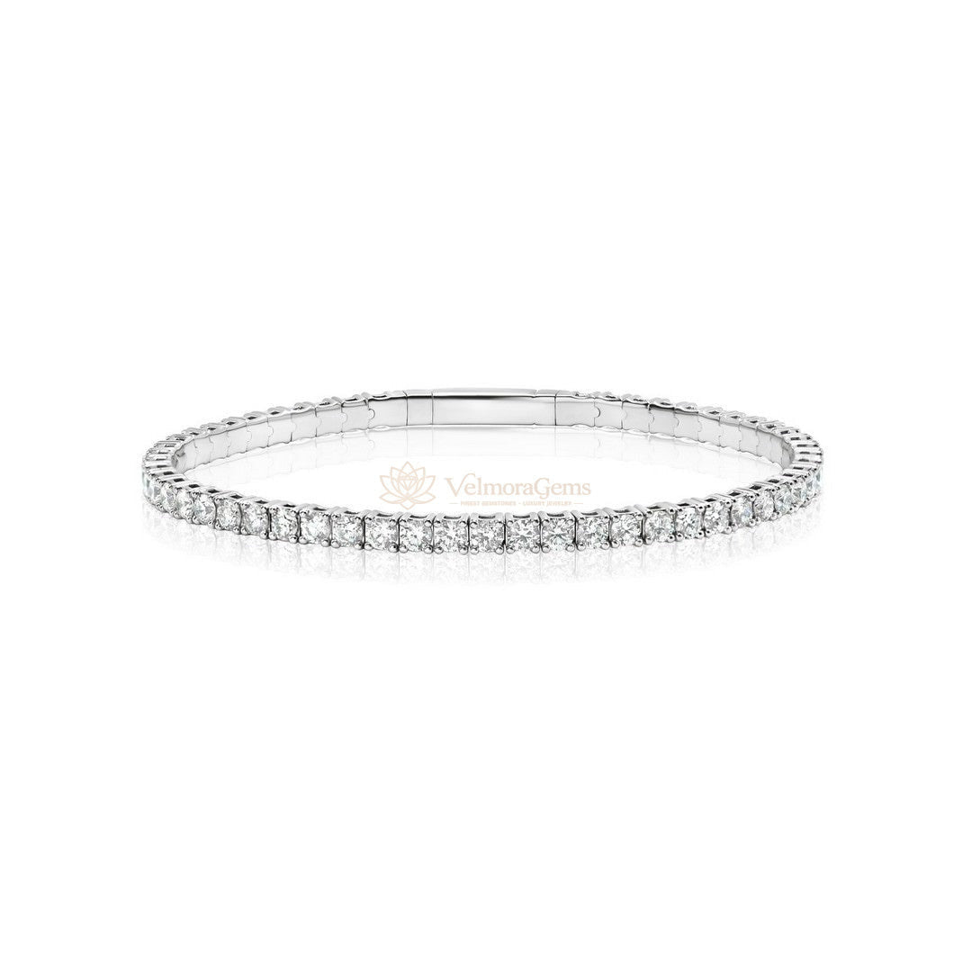 Lab-Created Fullway Flex Bangle F-G VS)