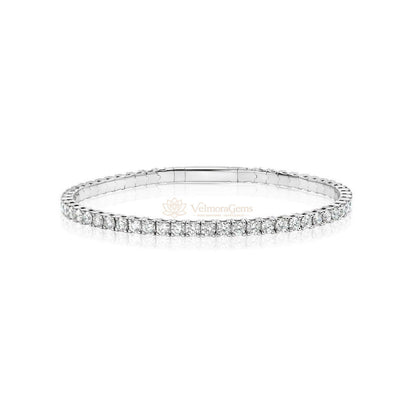 Lab-Created Fullway Flex Bangle F-G VS)
