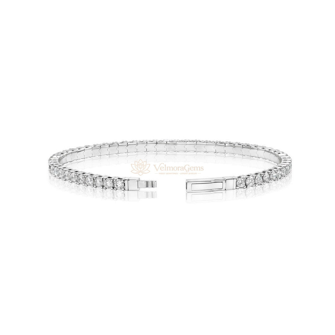 Lab-Created Fullway Flex Bangle F-G VS)