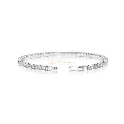 Lab-Created Fullway Flex Bangle F-G VS)