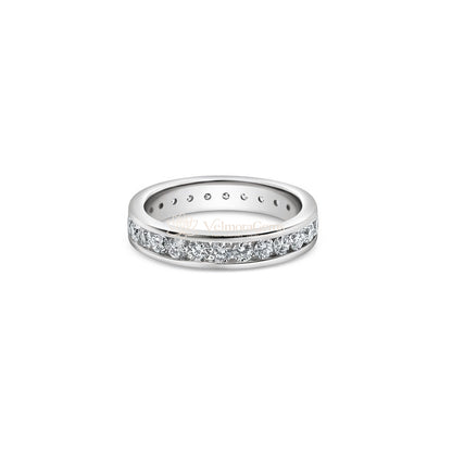 Lab-Created Diamond Eternal Channel Set Ring F-G VS)