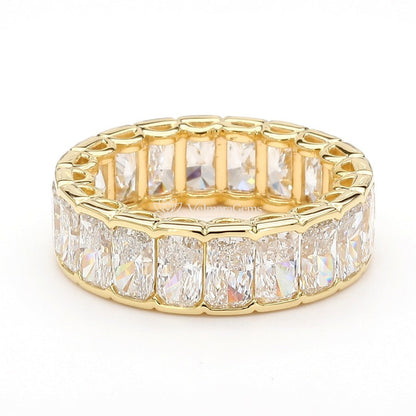 Radiant Lab-Created Diamond Bezel Eternity Band E-F VS)