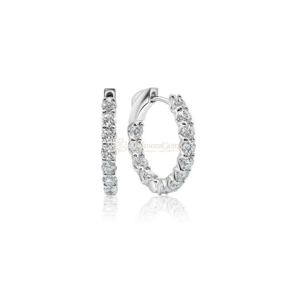 Lab-Created Diamond 15mm Huggie Earrings F-G VS)