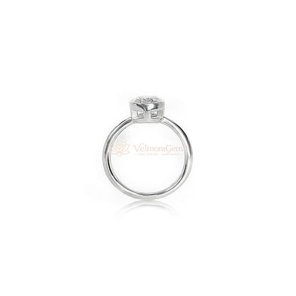 IGI Certified Lab-Created Diamond Bezel Ring F VS)