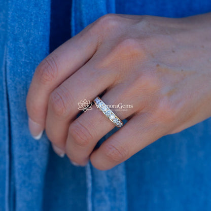 14K Yellow Gold Eternal Channel Set Ring