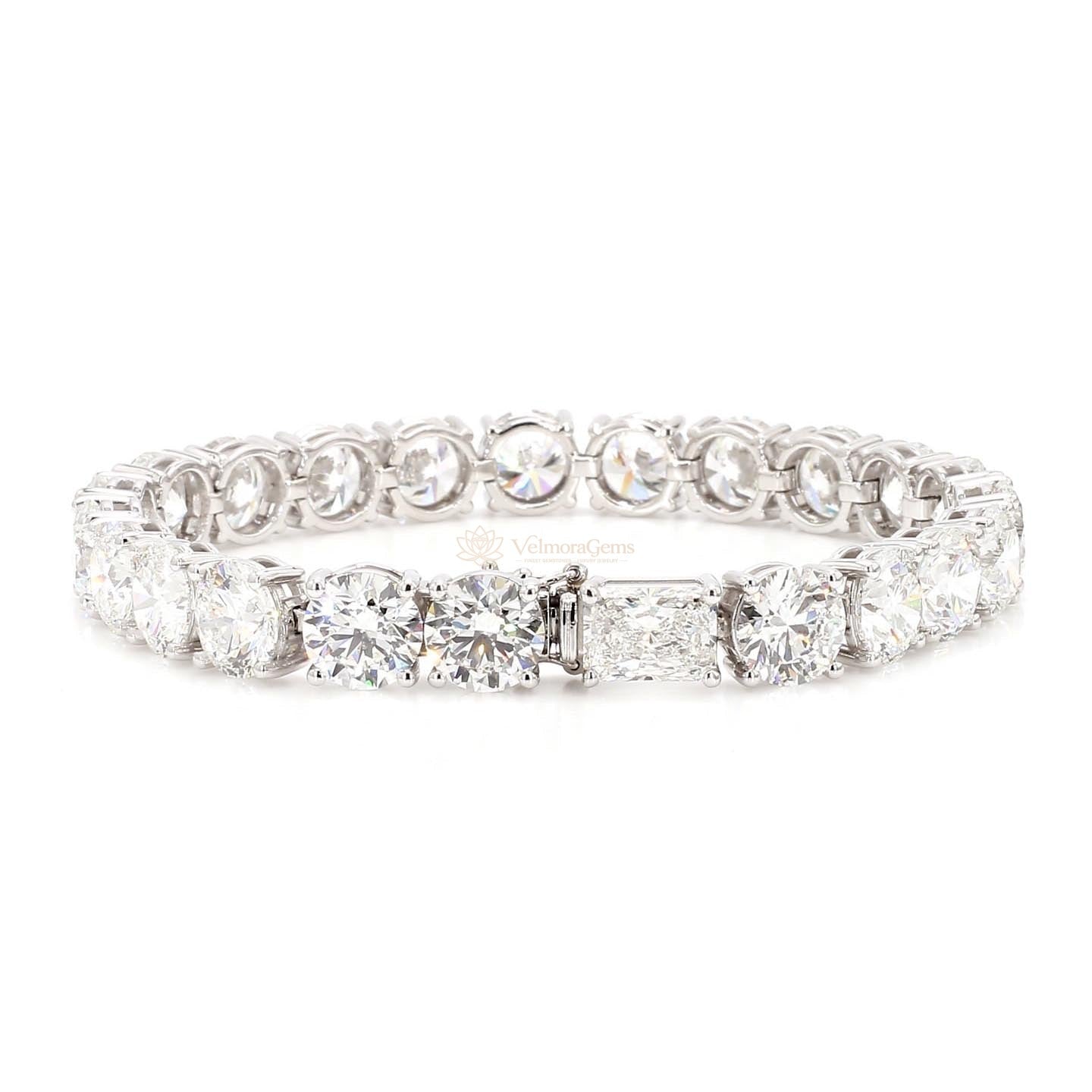 IGI Certified Lab-Created Diamond Tennis Bracelet F VS)