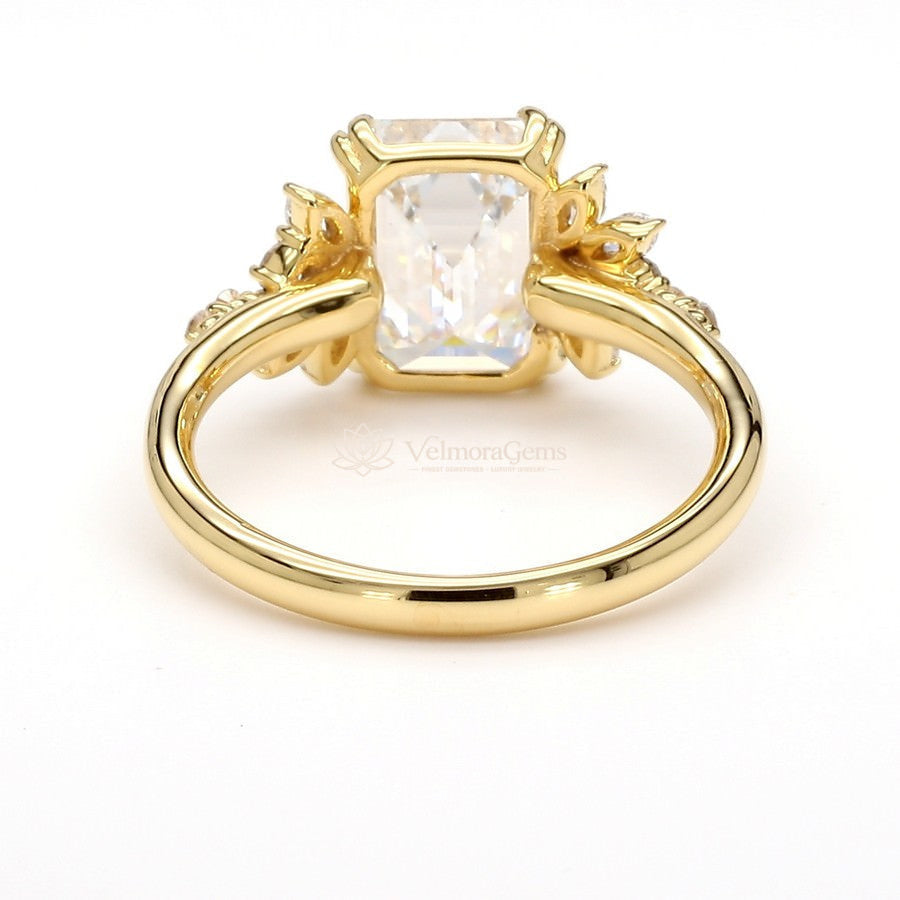 IGI Certified Lab-Created Diamond Emerald Floral Radiance Ring F VS)