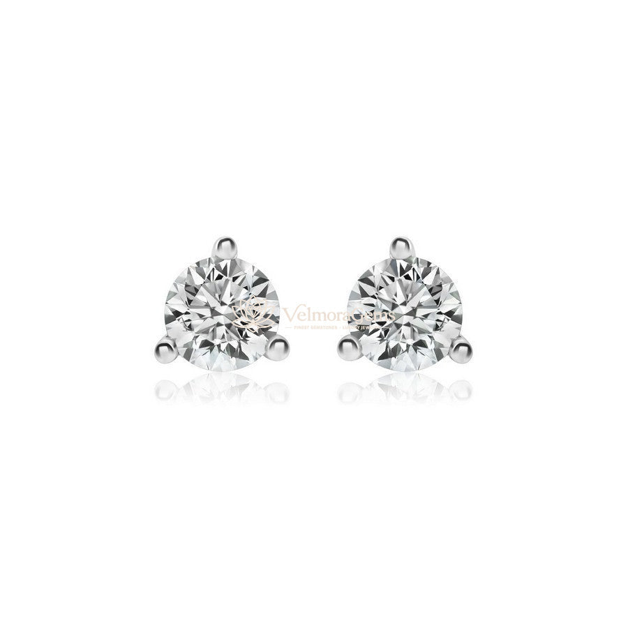 Everyday Essentials Duo – & Lab Diamond Stud Earrings (F-G SI)