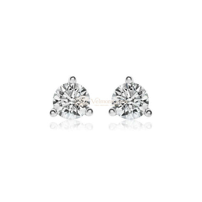 Everyday Essentials Duo – & Lab Diamond Stud Earrings (F-G SI)